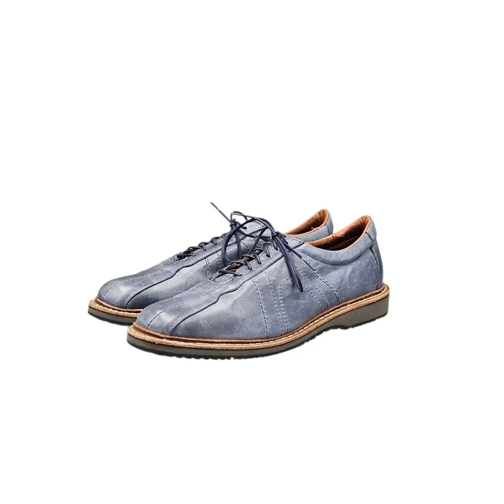 Allen Edmonds Men's Size 12 D Road Warriors Voyager Blue Leather Sneakers Shoes